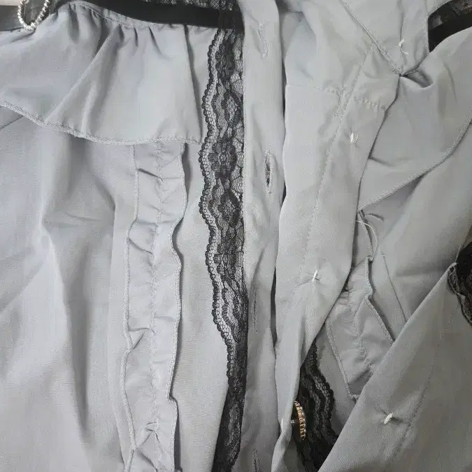 양산형 지뢰계 원피스 그레이블루 xl