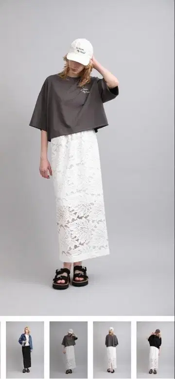 LEAF RASCHEL LACE SKIRT 38