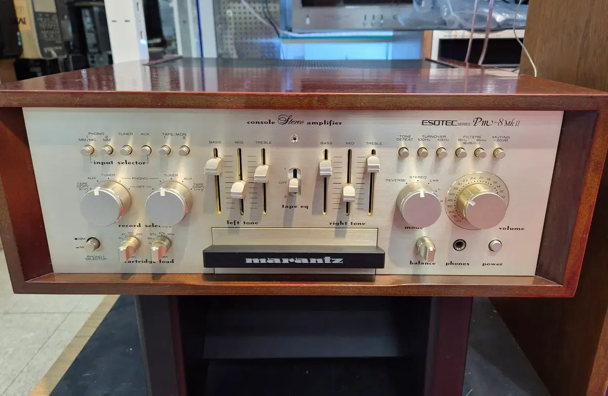 (명기) 마란츠 PM-8MK2 PM8MK2 인티앰프 ESOTEC -초민트급/오리지날우드케이스/오버홀
