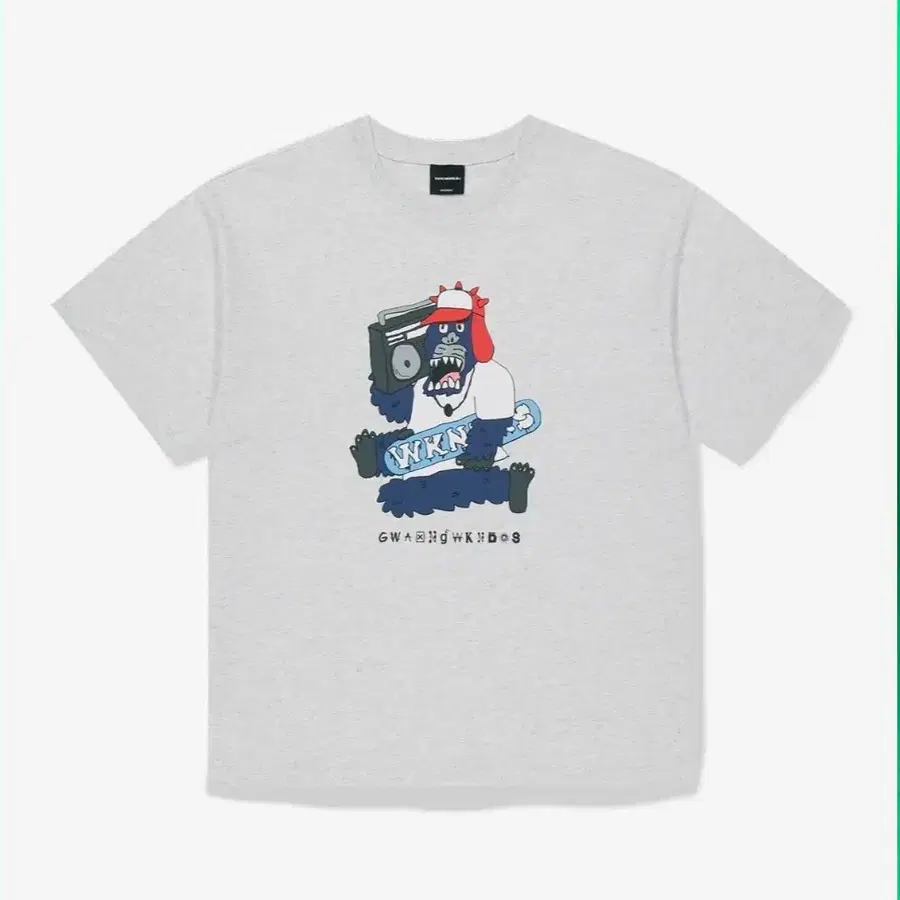 [L] 새상품 위캔더스 SNARL BOOMBOX 티셔츠 그레이
