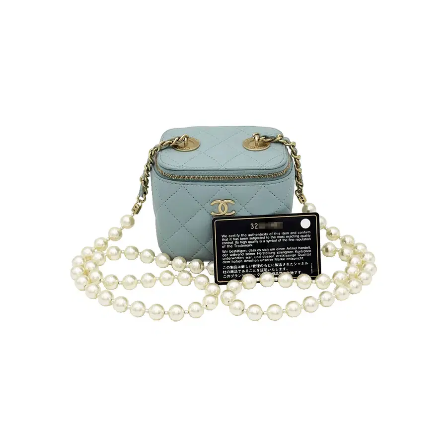 샤넬 Chanel AP2581 클래식 정사각 진주 스트랩 미니 베니티백 (32번대)