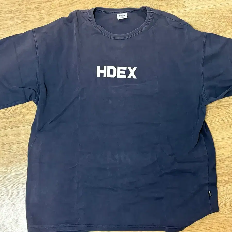 [XL] Hdex 메인로고 오버핏 반팔티 네이비