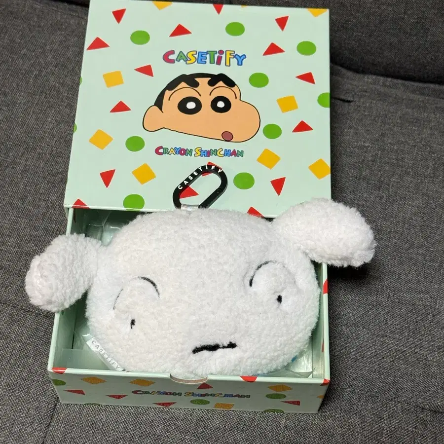 CASETiFY 짱구는 못말려 흰둥이 폰참 키링