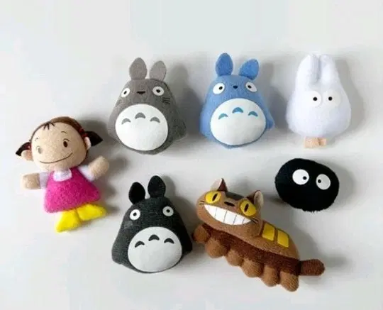 지브리 토토로 인형 미니마그넷-고양이버스
