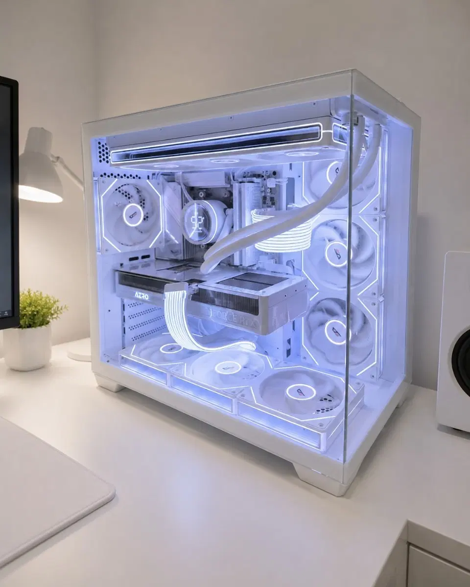 라이젠7 9800X3D RTX5080 화이트신품PC
