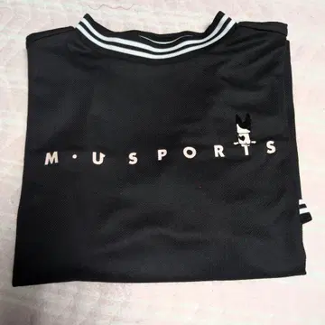 M.U SPORTS 여성용 골프웨어 반팔 셔츠 블랙 40