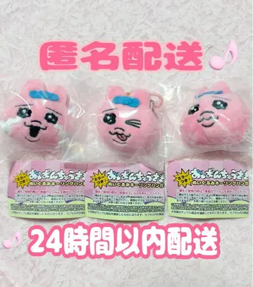 빤쮸토끼 거울 포함 봉제 인형 키링 행거 3종
