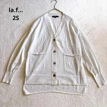 laf - 라에프 시어 V넥 가디건 라메 라이트 그레이 2S