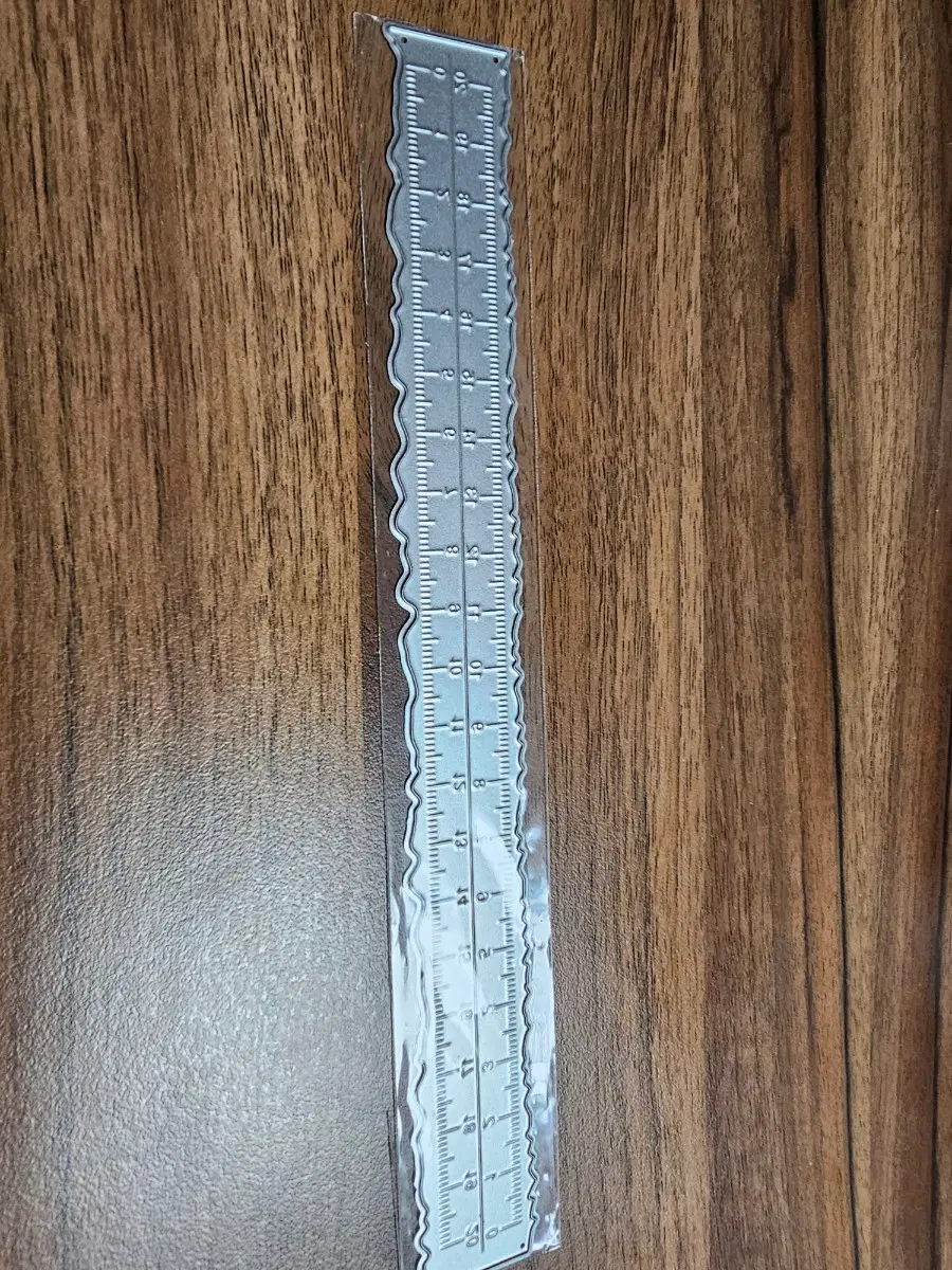 빈티지다꾸 모양자 물결자 20cm