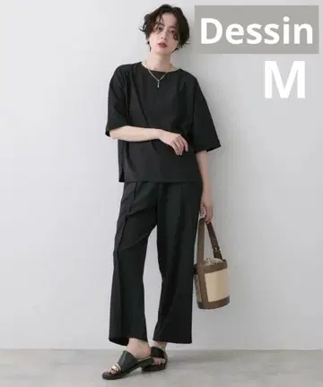 Dessin 조젯 셋업 블랙