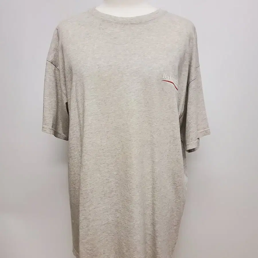 발렌시아가 웨이브로고 반팔 티셔츠 그레이 XL(105)