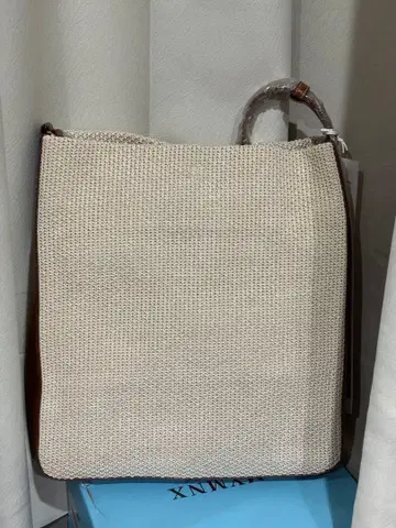 메쉬 바스켓백 베이지 브라운