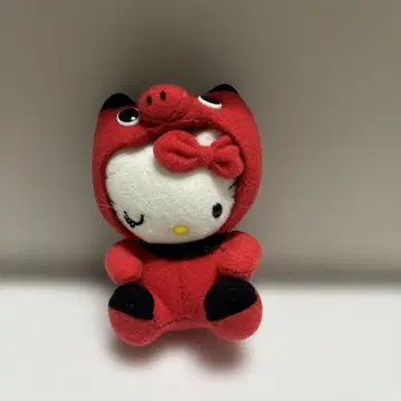헬로키티 아카베코 봉제 인형 마스코트
