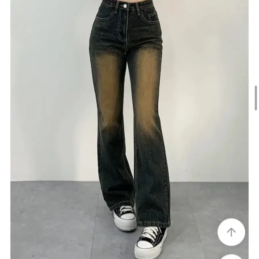 빈티지 워싱 부츠컷 데님 팬츠