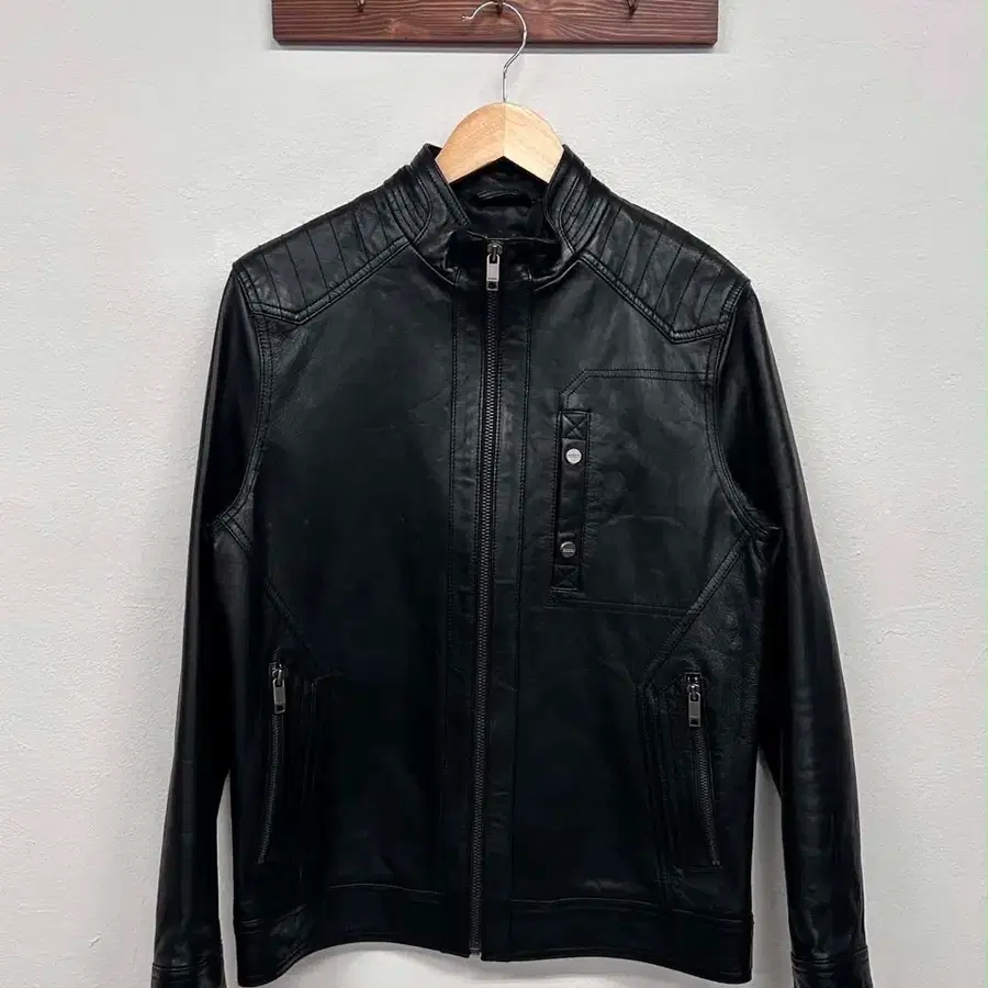Gabba Vintage LambSkin Leather 양가죽 집업 자켓