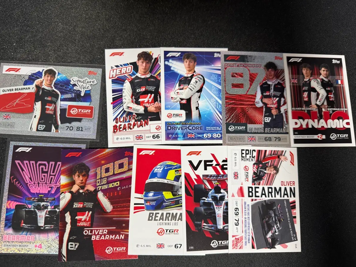 F1 터보 어택스 2026 베어먼 카드