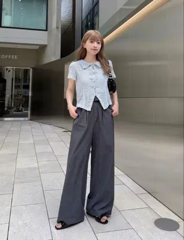 택 포함 새상품 카스타네 전인류 팬츠 사이즈 1 그레이 kastane