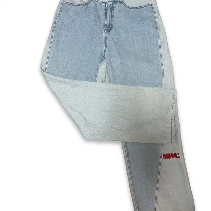 스컬프터 Reverse Block Denim Pants Light Denim/reverse