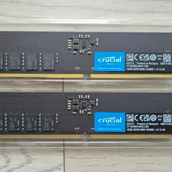 Crucial 16GB DDR5-5600 UDIMM 데스크탑 메모리x2
