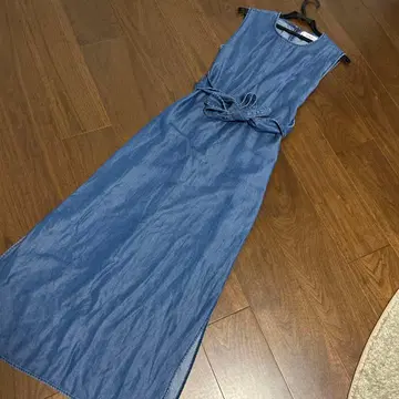 ZARA 데님 롱 원피스