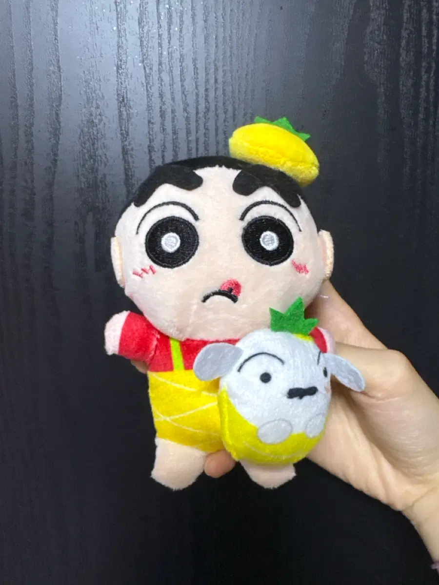 짱구 파인애플 인형 키링