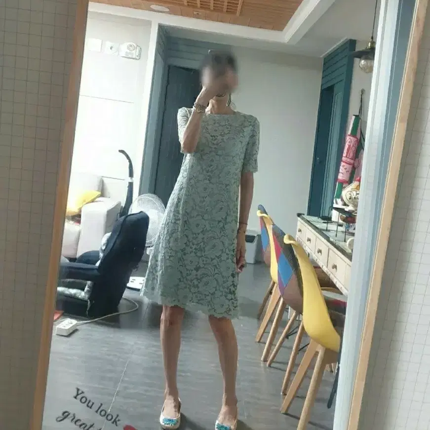일본제 레이스 원피스.44~55.사용감 거의 없음.하객룩,예복,오피스룩으로 추천