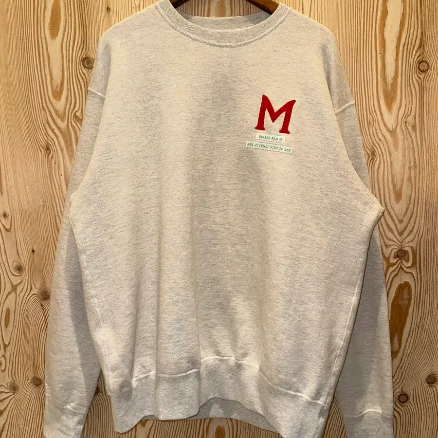 Merci paris 코튼 스웻셔츠