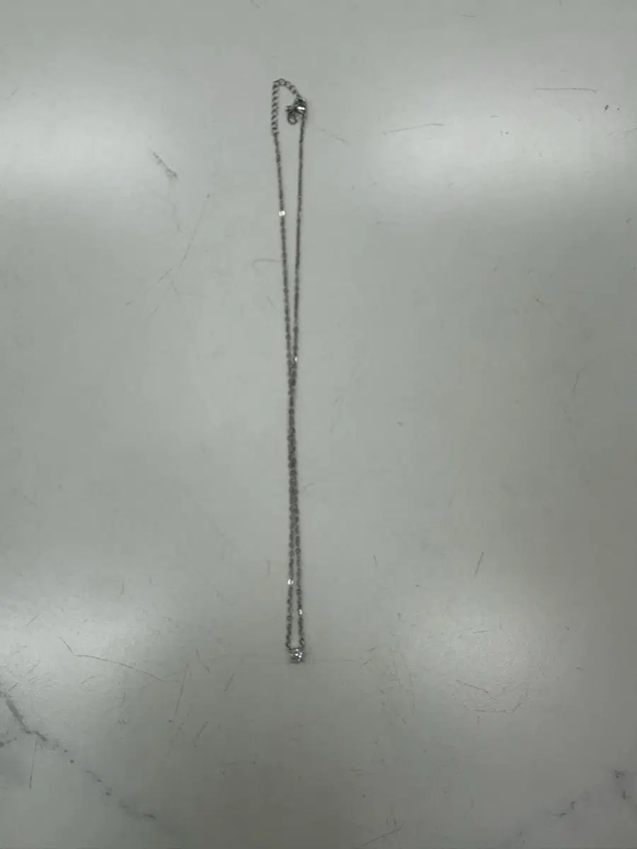 925 스털링 실버 싱글 스톤 목걸이 45cm 상태최상 보관품 3만원판매합니다