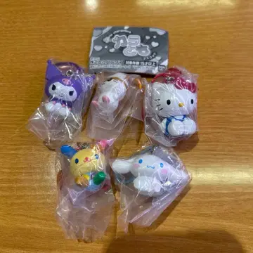 가챠 산리오 캐릭터즈 카라토모 마스코트 전 5종 컴플리트