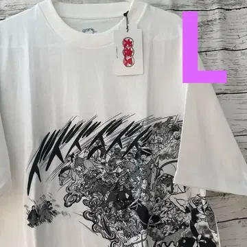 그라니프 이누야샤 콜라보 풍혈 빅 실루엣 T셔츠 L 새상품