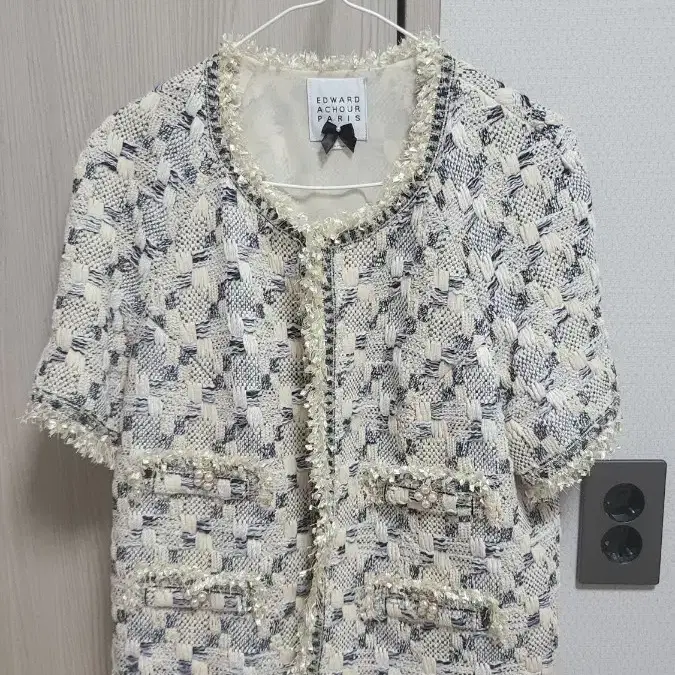 EDWARD ACHOUR PARIS 트위드 자켓 IVORY
