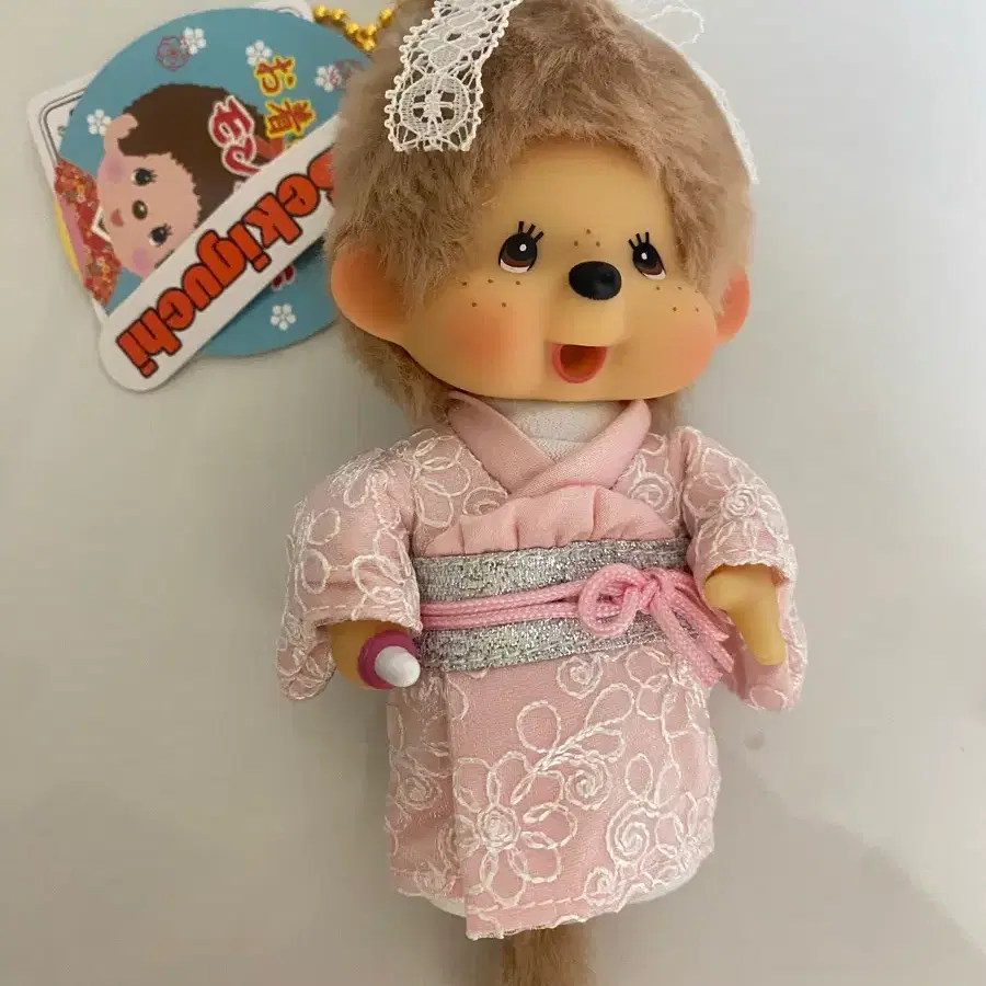 밀크티 기모노 몬치치 유카타 키링 일본 정품 택O 새상품 Monchhichi
