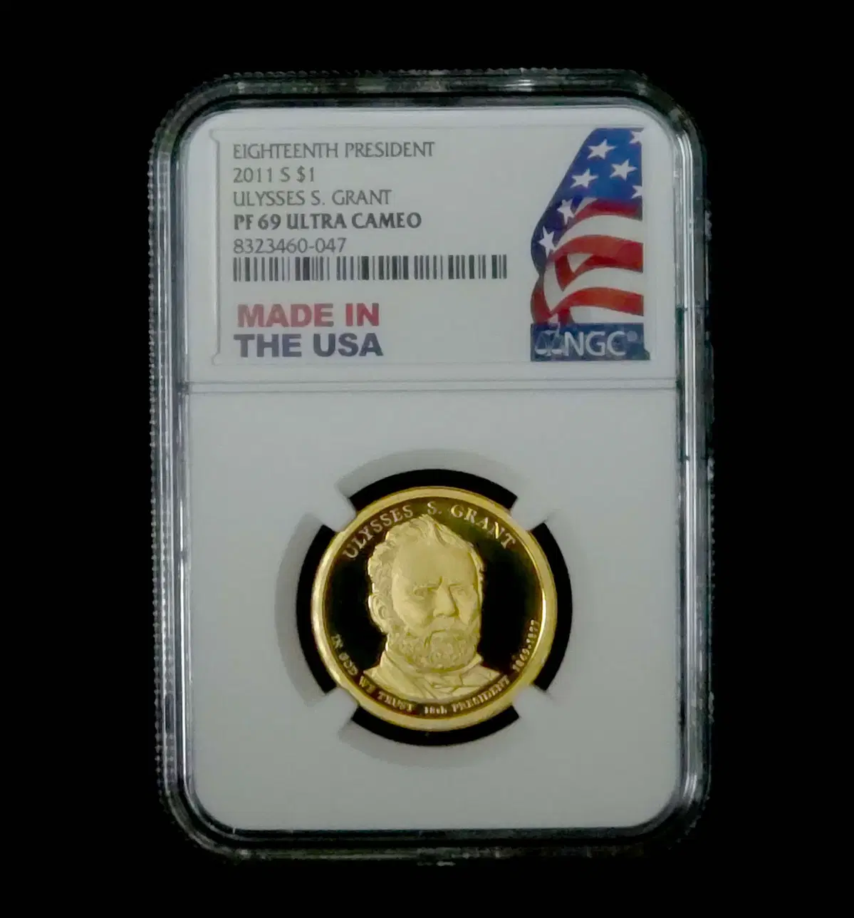 2011년 Ulysses S. Grant 1달러 Proof NGC PF 69 등급
