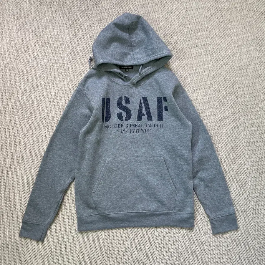 빈티지 USAF 130h 그레이 후드티