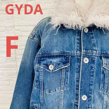 GYDA 보아 옷깃 데님 자켓 블루 계열 F 제이다