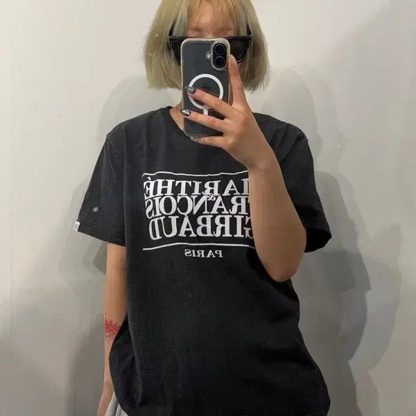 XL 마리떼 프랑소와 저버 클래식 로고 반팔 티셔츠