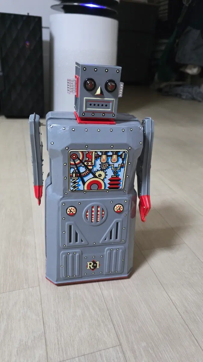 빈티지 R-1양철로봇 바보로봇