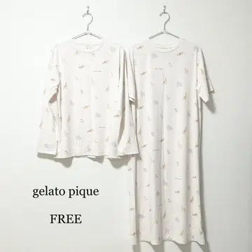 0077 GELATO PIQUE 룸웨어 FREE 사이즈 애니멀 무늬