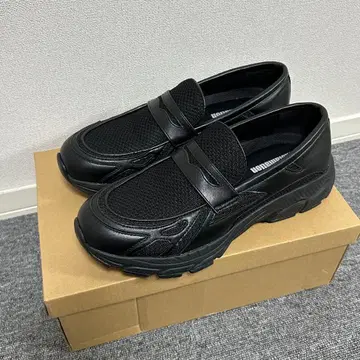 남성용 로퍼 블랙 스니커즈 밑창