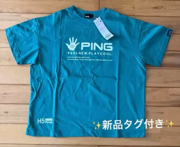 [새상품 택 포함] PING 반팔 티셔츠 여성용 L 터콰이즈