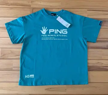 [새상품 택 포함] PING 반팔 티셔츠 여성용 L 터콰이즈