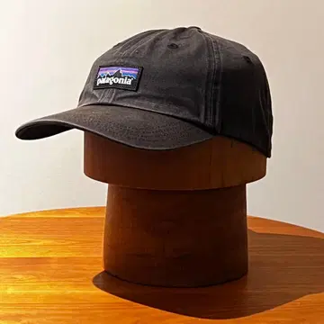 Patagonia P-6 라벨 트래드 캡 블랙 페이드