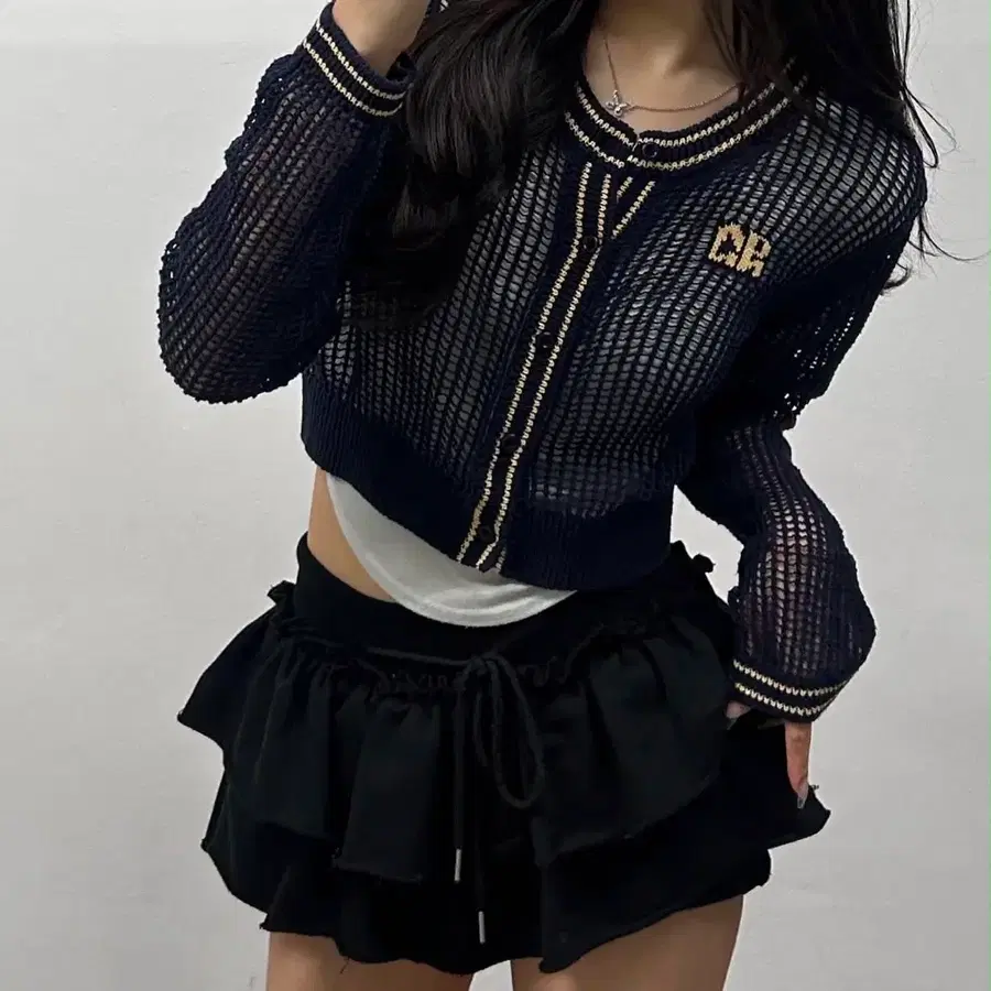 Grove 그로브 22HS 크로셰 네트 가디건(F)