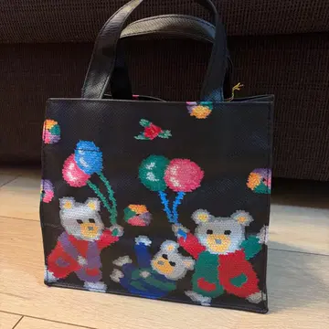 미사용 새상품 FEILER 페이러 곰 무늬 토트백 풍선 3마리 곰