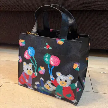 미사용 새상품 FEILER 페이러 곰 무늬 토트백 풍선 3마리 곰