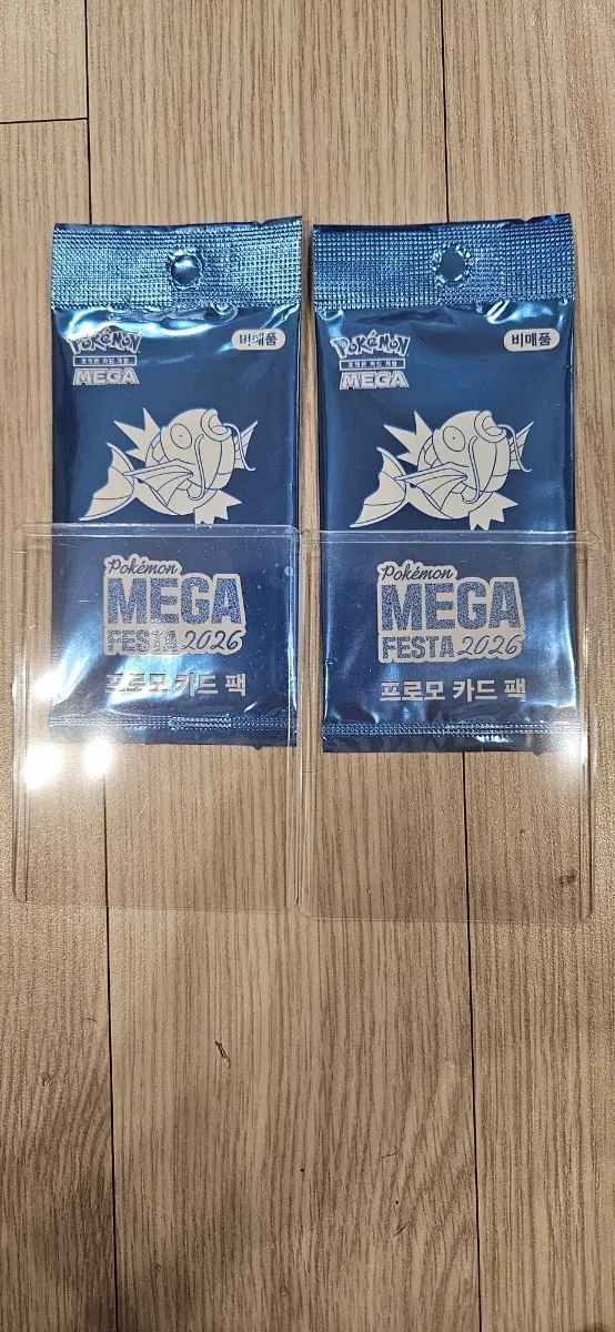미개봉) 포켓몬 메가 페스타 2026 프로모 카드팩 2개