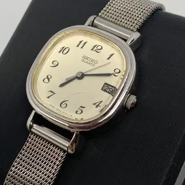 SEIKO QUARTZ 손목시계 메쉬 밴딩 여성용 가동품 새 배터리