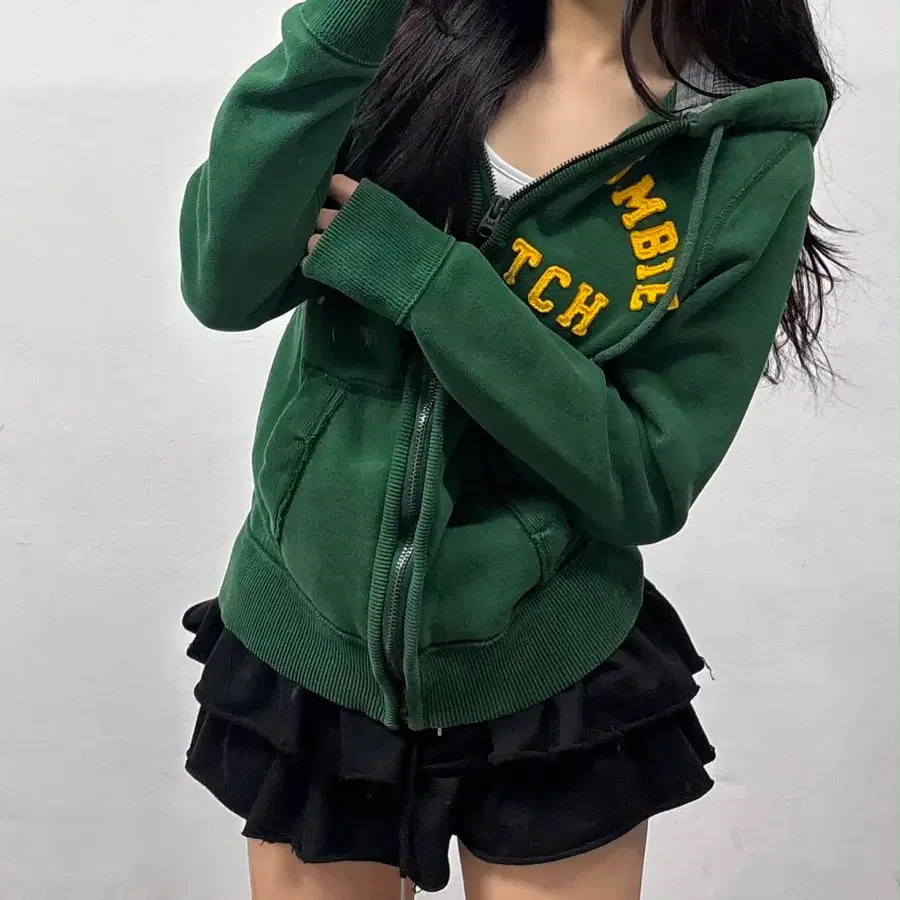 아베크롬비 딮그린 Y2K 대대장 후드집업(S)