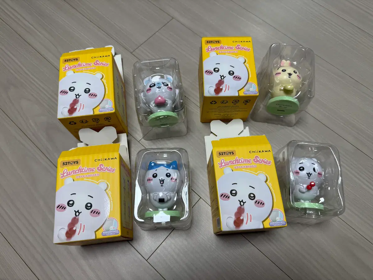치이카와 런치타임 피규어 풀셋 팝니다(하치와레 단품 가능)
