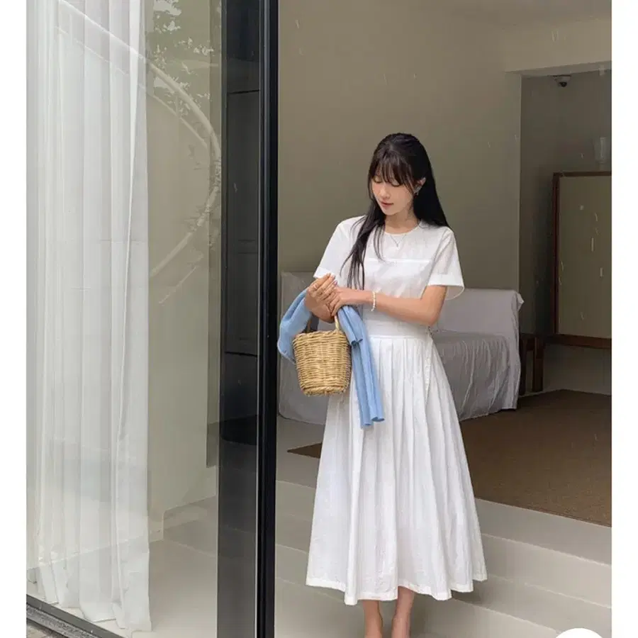 (새상품) 퓨어다 플리츠 롱원피스